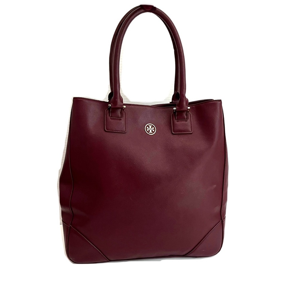 Tory Burch | Wine Burgundy | Saffiano Leather | Large Bag Tote